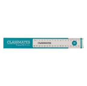 Classmates Shatter Resistant Ruler – Clear – 300mm/30cm – Pack of 10