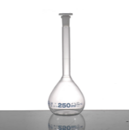 Flask, Volumetric, Class A, PE Stopper, Batch Certificate, 250ml, (Each)