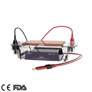 Horizontal electrophoresis tank