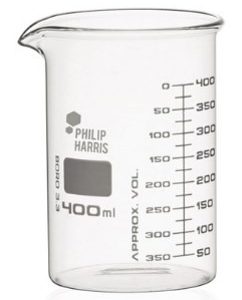 Glass Beaker – Squat Form – 400ml – Pack of 6 Pack of six