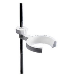 Separating Funnel Holder Polypropylene, horseshoe funnel holder especially for separating funnels. Pack Size: 1