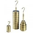 Supply of masses and holder, Brass Slotted Masses set of 9 x 50 g masses + 50 g hanger,