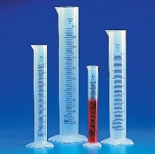 measuring cylinder: 25 cm3, Cylinder measuring blue grads PP 250ml (Each)