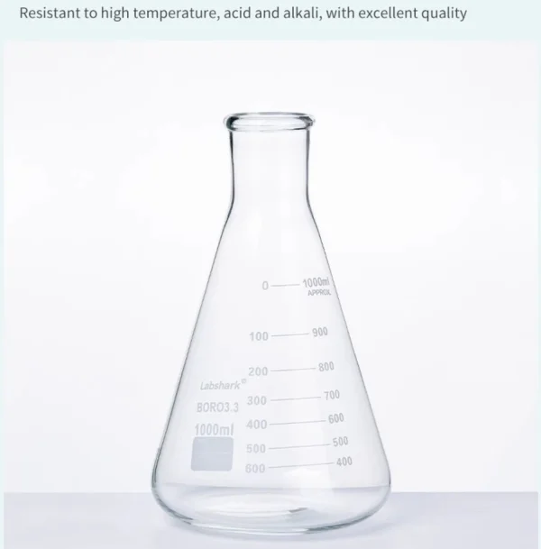 High borosilicate Erlenmeyer flask bell mouth/wide mouth - Image 4