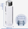 Round bottom screw bottle transparent with print