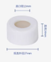 Headspace cover for glass bottle  20mL (Plastic cover + PTFE gasket)