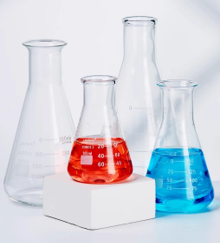 Erlenmeyer flask horn mouth/big (high borosilicate glass）