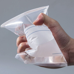 Homogeneous bag (With Printing, no logo, zip closure)