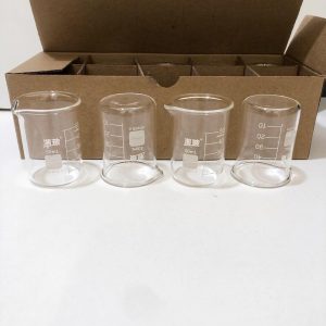 Beakers, 50ml Glass beakers – Squat Form