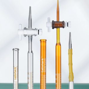 BURETTE 50ML, glass burette transparent PTFE(acid and 13 base) 50ml